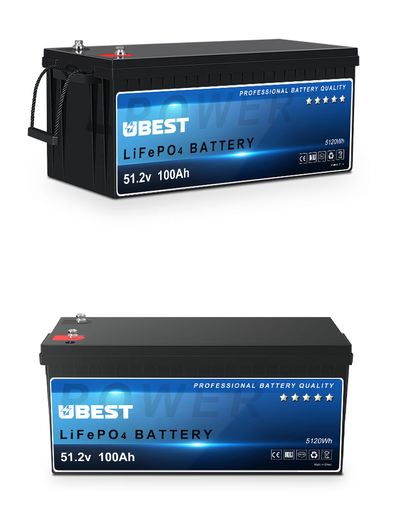 51.2V 100Ah Deep Cycle Rechargeable lifepo4 Battery